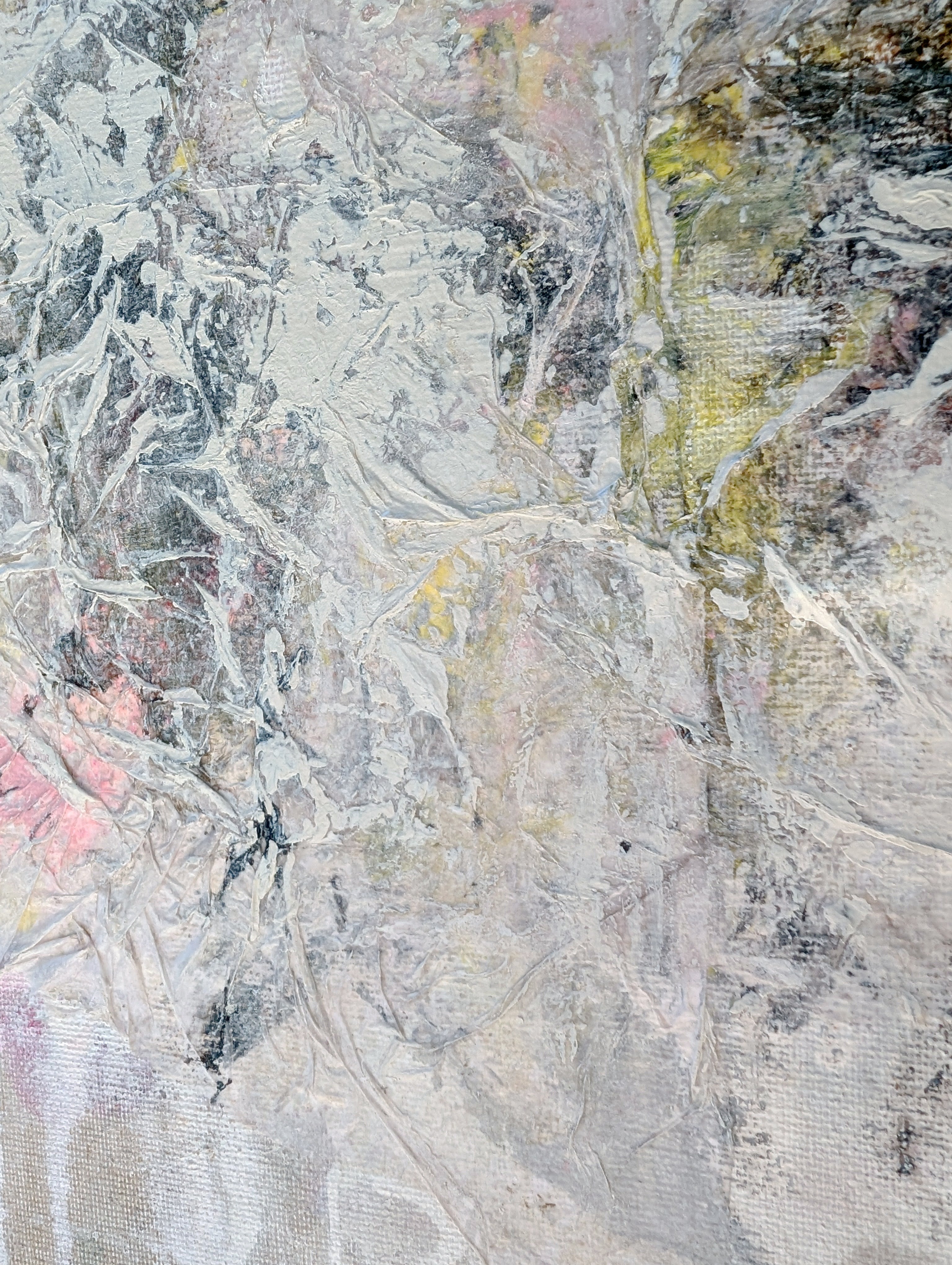 Abstract art with a textured surface in neutral tones